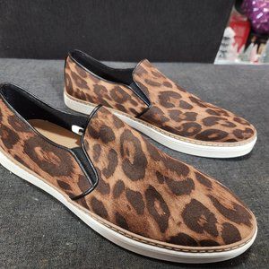 Brown leopard fashion sneakers